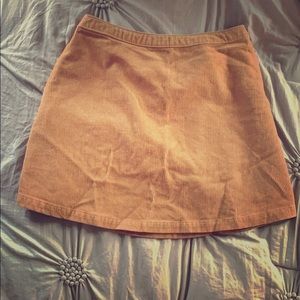 Corduroy mini skirt